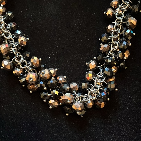 Brown and Black Beaded Necklace - Picture 2 of 16